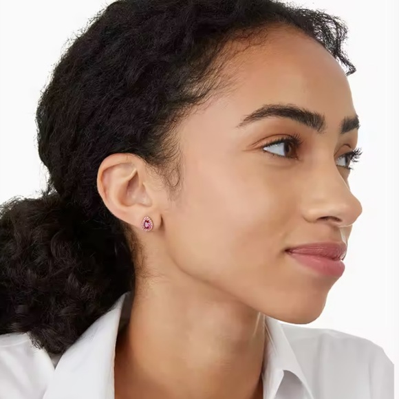 Kate Spade Light Up The Room Holiday Stud Earrings (Pink) NWT - Picture 12 of 15